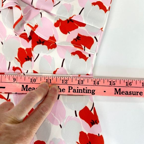 Black Halo Women's Tulip Ruffled Mini Spaghetti Strap Dress NWT Size 4 - Picture 7 of 9